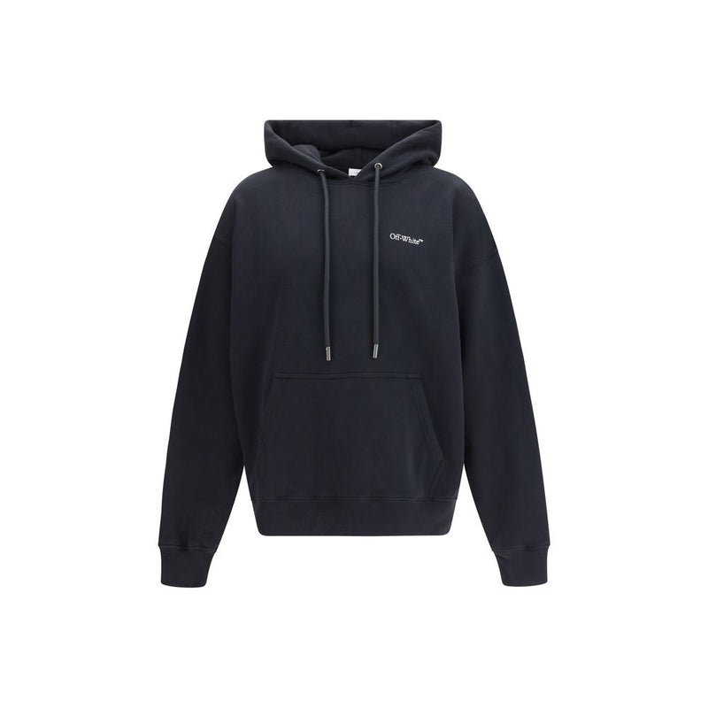 Off-White Black Cotton Half Arrows Skate Hoodie