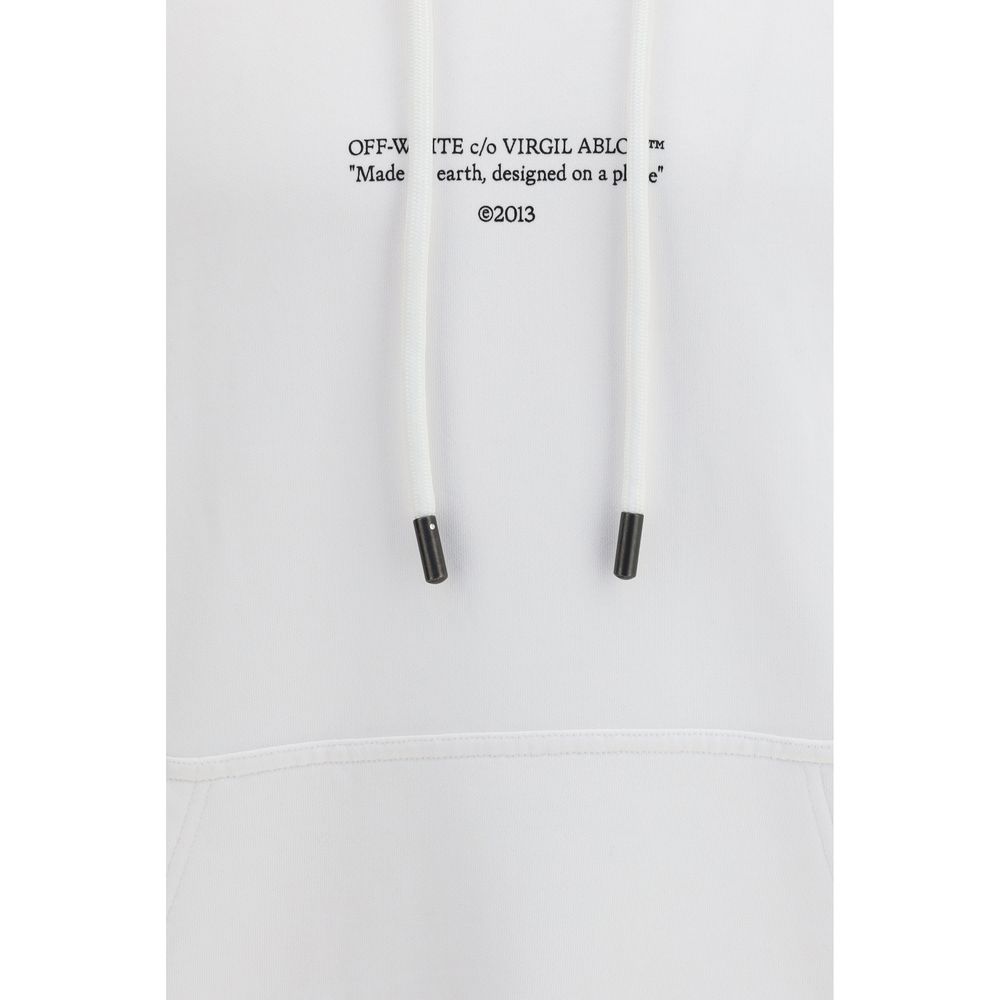Sweat-shirt en coton blanc Off-White