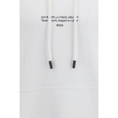 Sweat-shirt en coton blanc Off-White