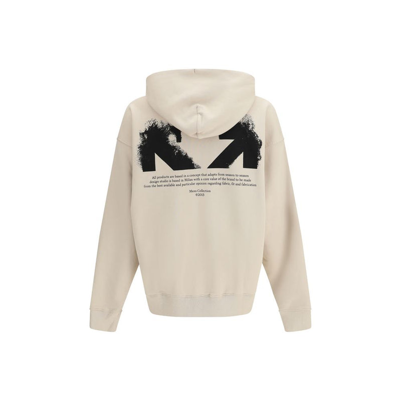 Off-White Beige Cotton Half Arrows Skate Hoodie