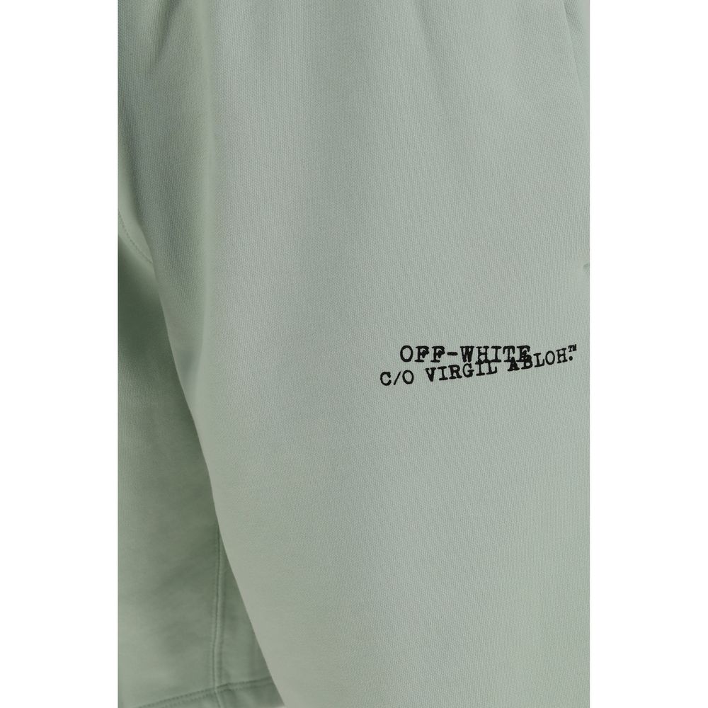 Off-White Bicolor Cotton Shorts for Men