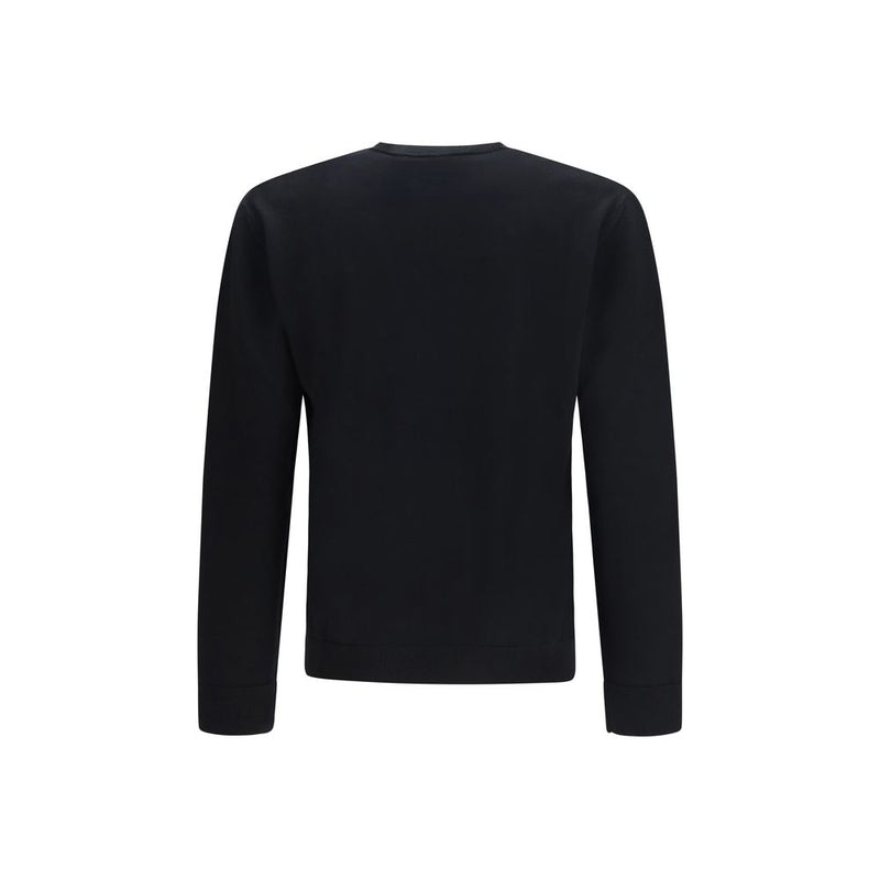 Valentino Black Fleece Wool Sweatshirt for Men
