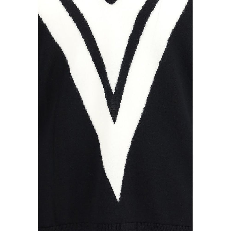 Valentino Black Fleece Wool Sweatshirt for Men