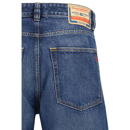 Jean fuselé en coton bleu Diesel
