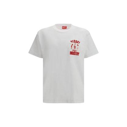 T-shirt blanc en coton Diesel