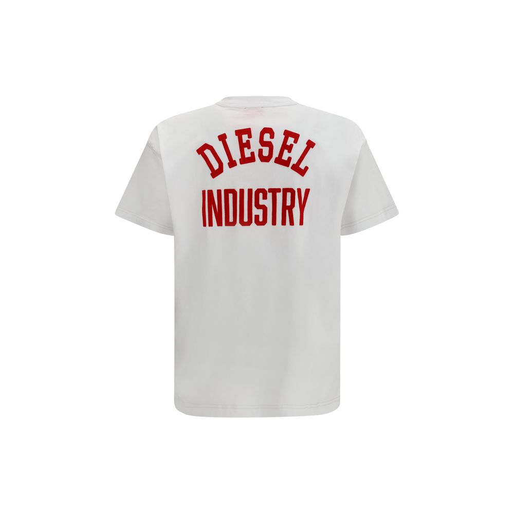 T-shirt blanc en coton Diesel