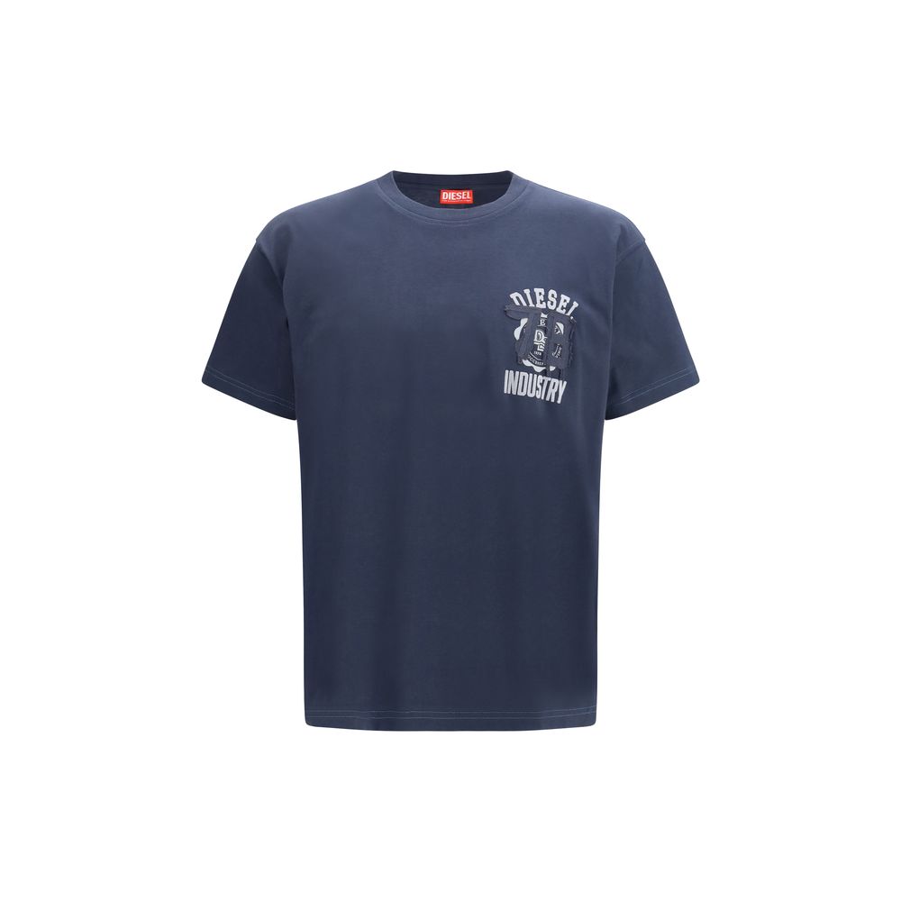 Diesel Blue Cotton Sportswear T-Shirt for Men