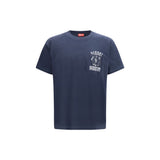 Diesel Blue Cotton Sportswear T-Shirt for Men