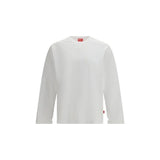Diesel T-Kristian White Cotton Long Sleeve T-Shirt