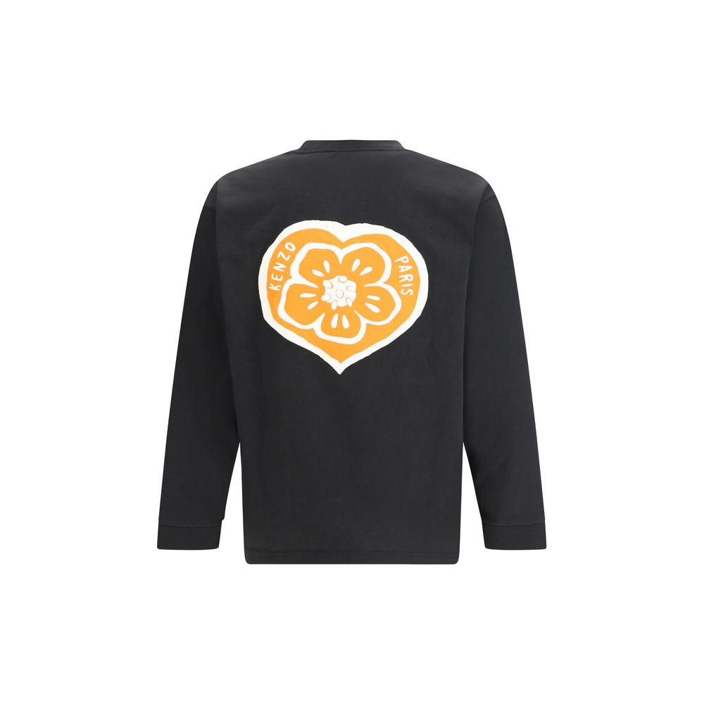 T-shirt Kenzo en coton noir à manches longues