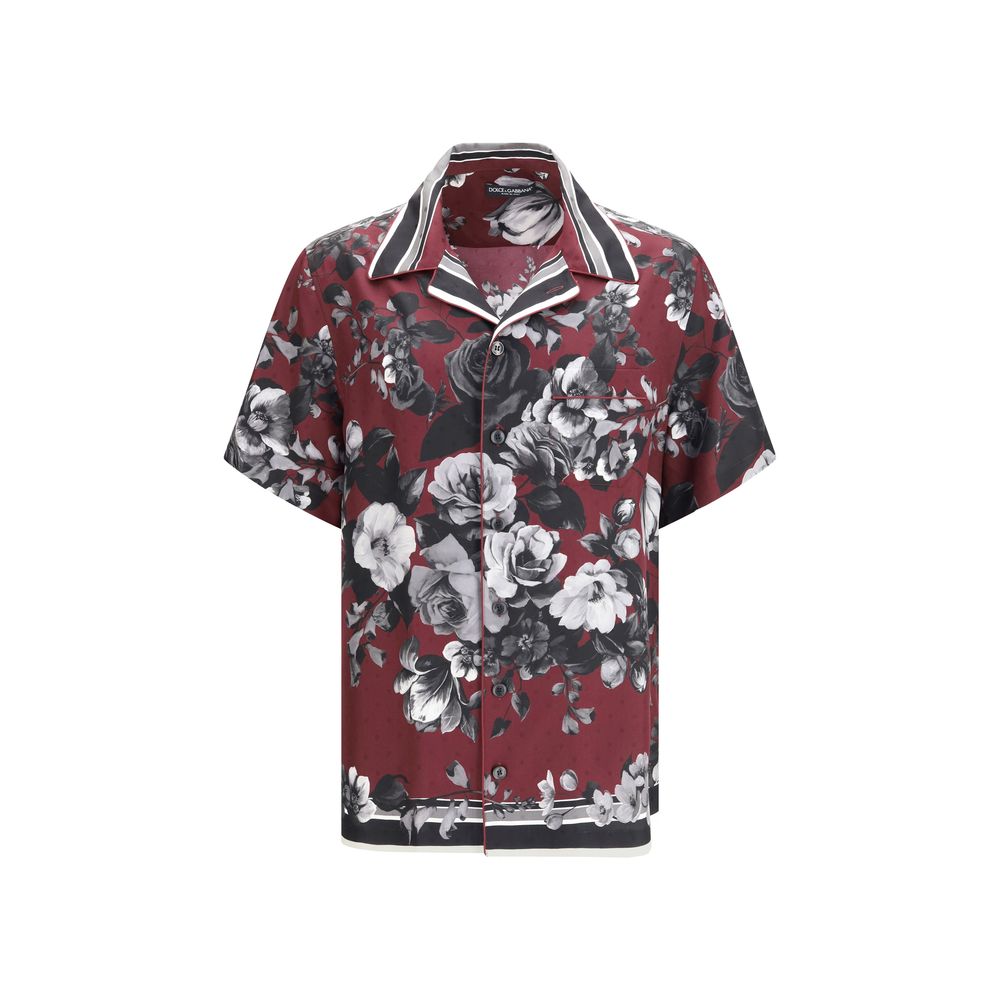 Chemise Dolce & Gabbana en soie à motifs multicolores