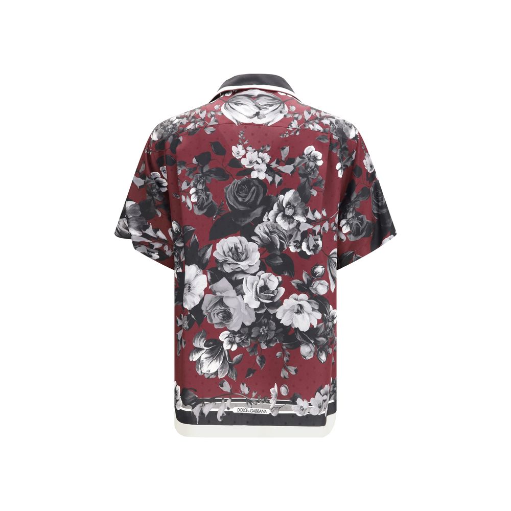 Chemise Dolce & Gabbana en soie à motifs multicolores