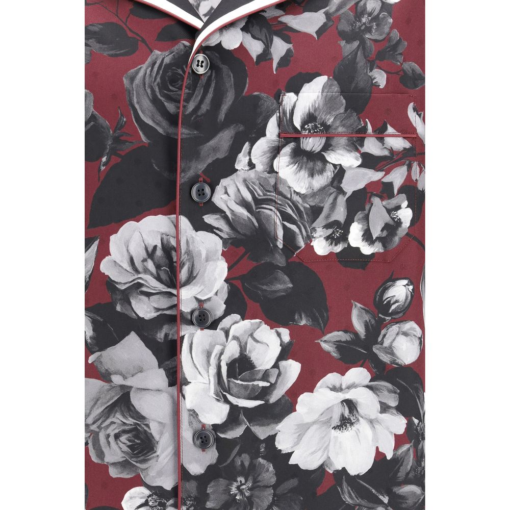 Chemise Dolce & Gabbana en soie à motifs multicolores