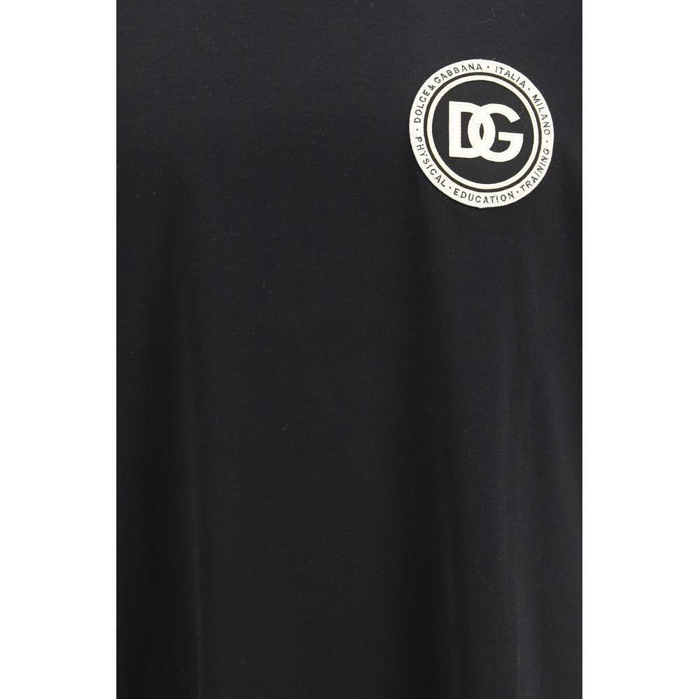 T-shirt en coton noir Dolce &amp; Gabbana