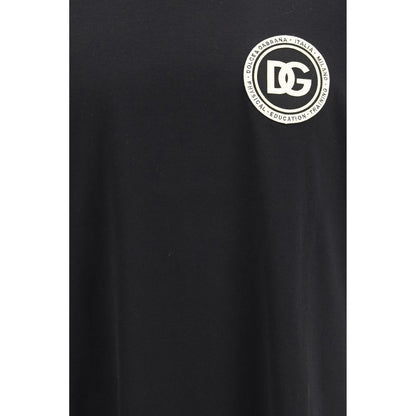 T-shirt en coton noir Dolce &amp; Gabbana