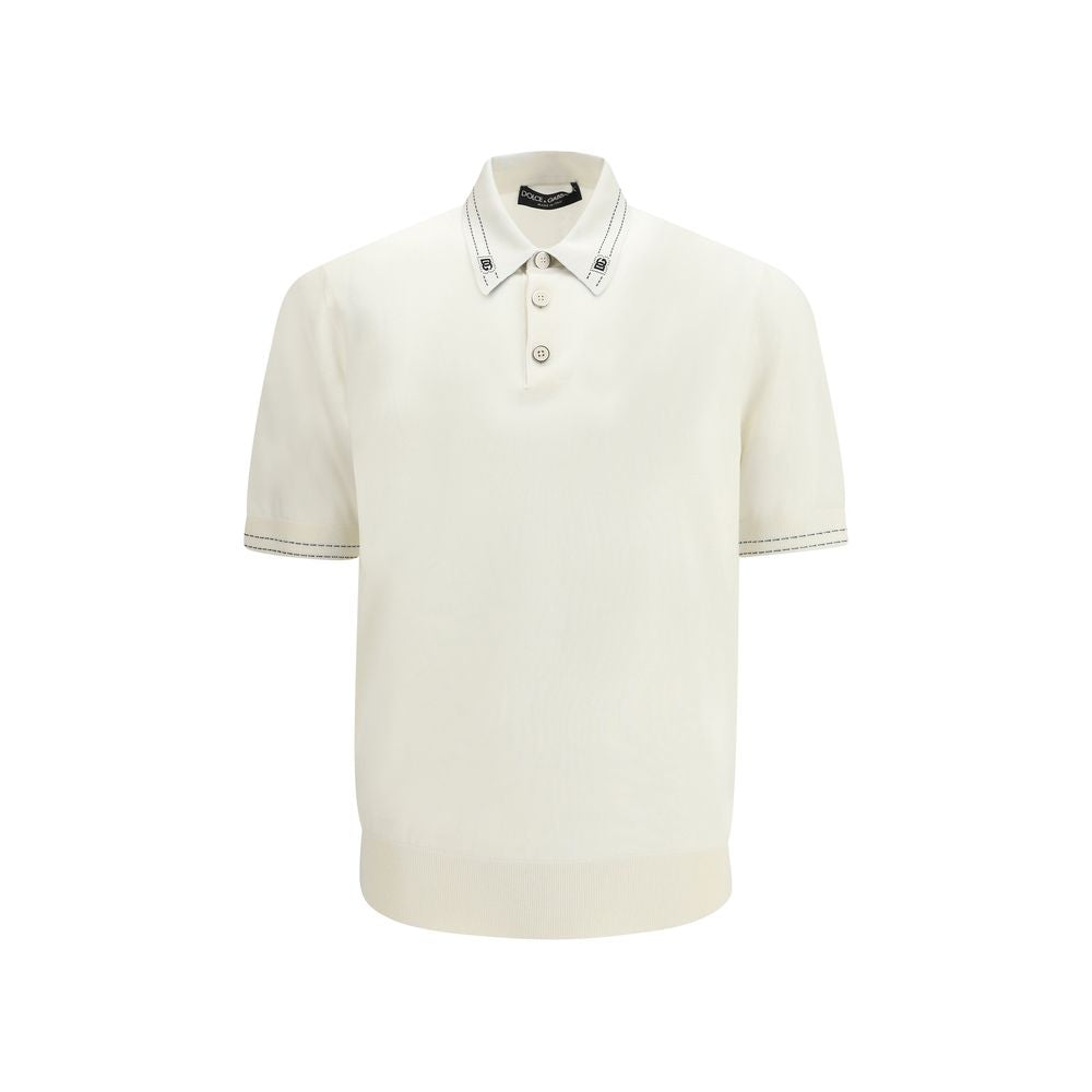 Polo Dolce & Gabbana en soie beige