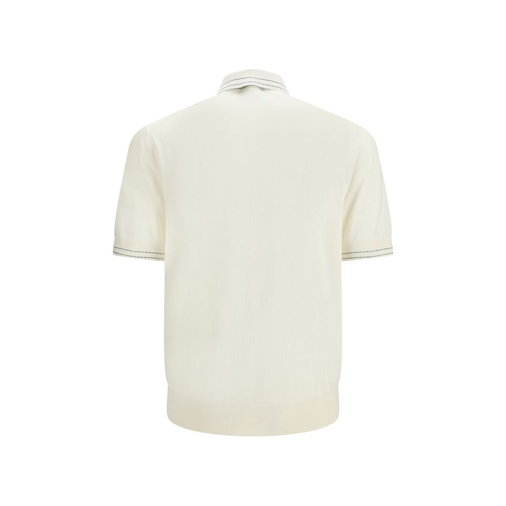 Polo Dolce & Gabbana en soie beige
