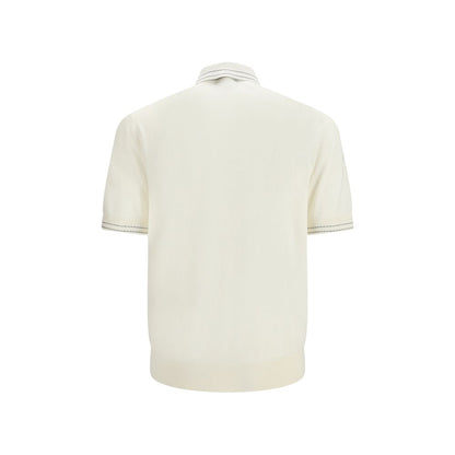 Dolce & Gabbana Beige Zijden Poloshirt