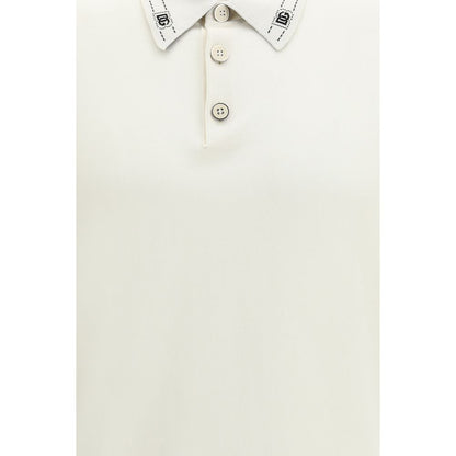 Dolce & Gabbana Beige Zijden Poloshirt