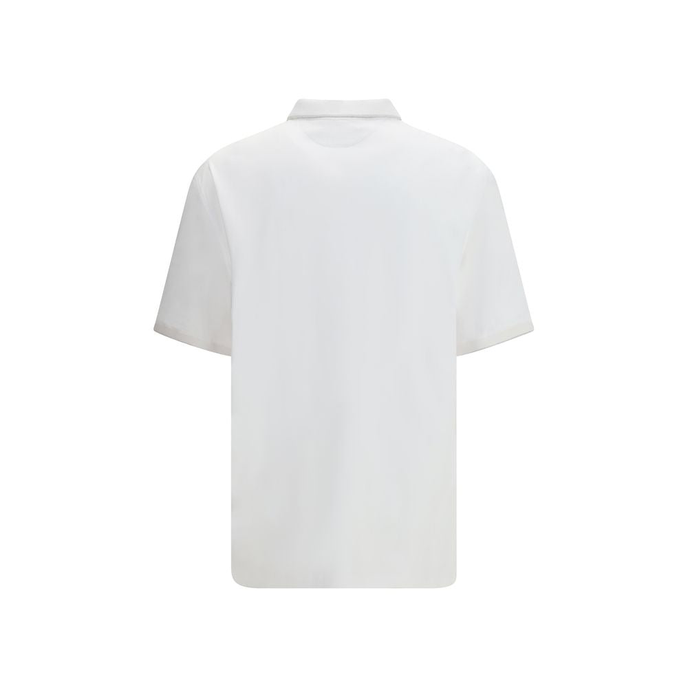 Brunello Cucinelli Polo Shirt en Coton Blanc pour Homme