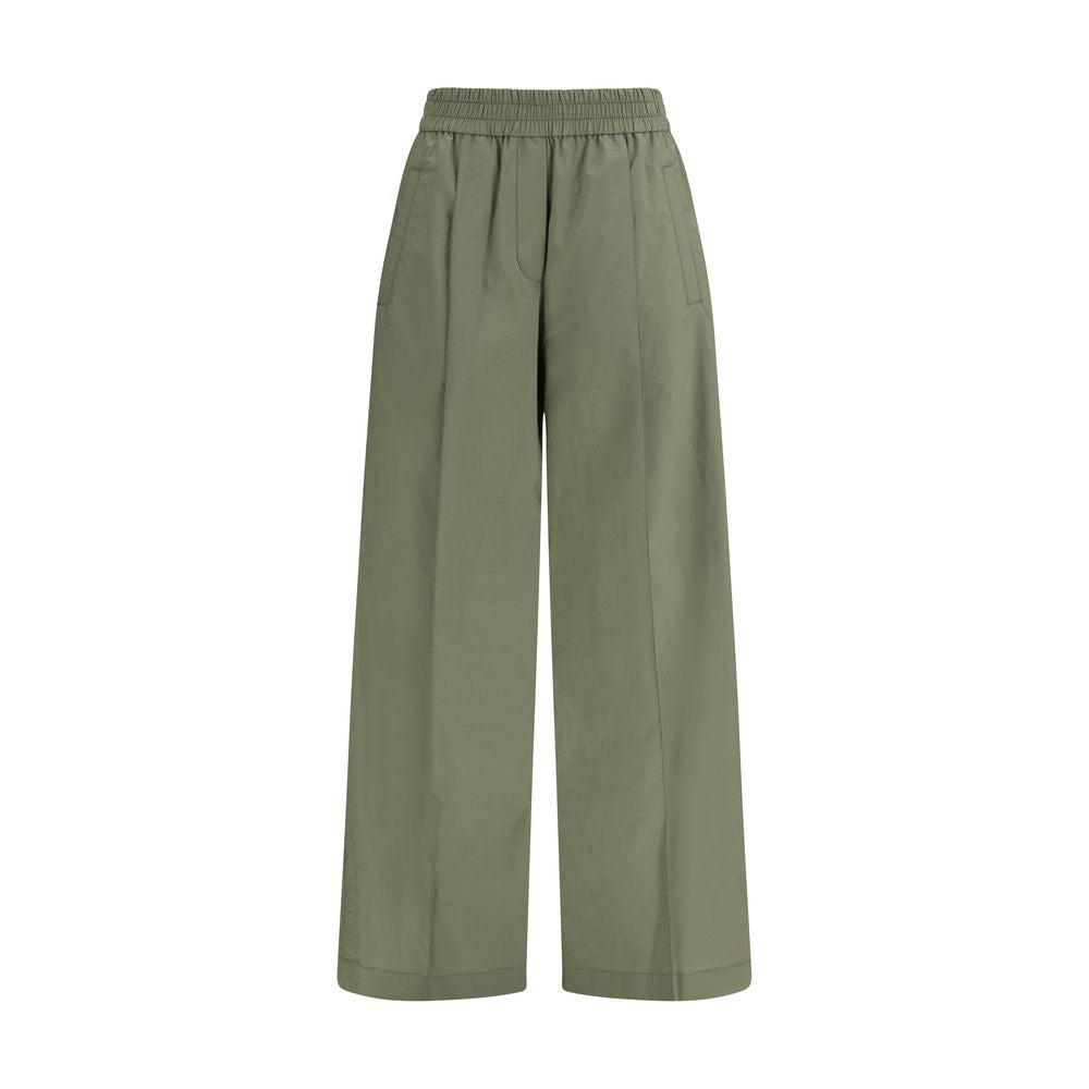Brunello Cucinelli Bicolor Cotton Casual Pants for Women