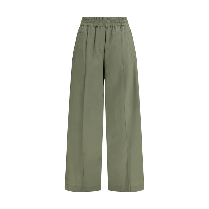 Brunello Cucinelli Bicolor Cotton Casual Pants for Women