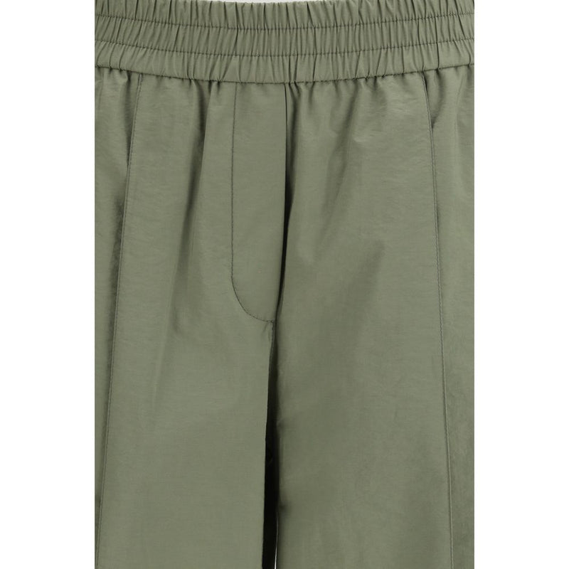 Brunello Cucinelli Bicolor Cotton Casual Pants for Women