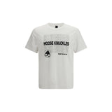 Moose Knuckles White Cotton T-Shirt - Regular Fit