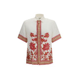 Etro Multicolor Linen Pattern Shirt for Men