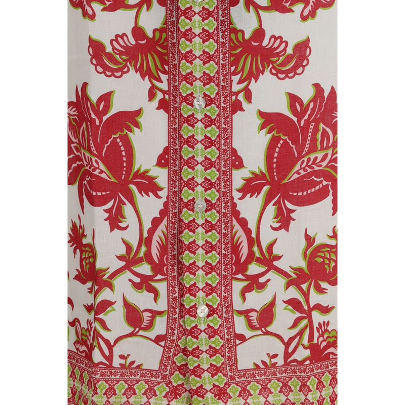 Etro Multicolor Linen Pattern Shirt for Men