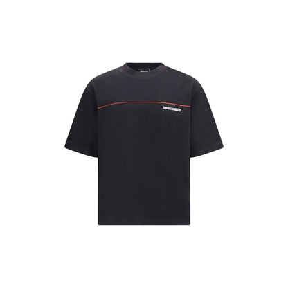 T-shirt en coton noir Dsquared²