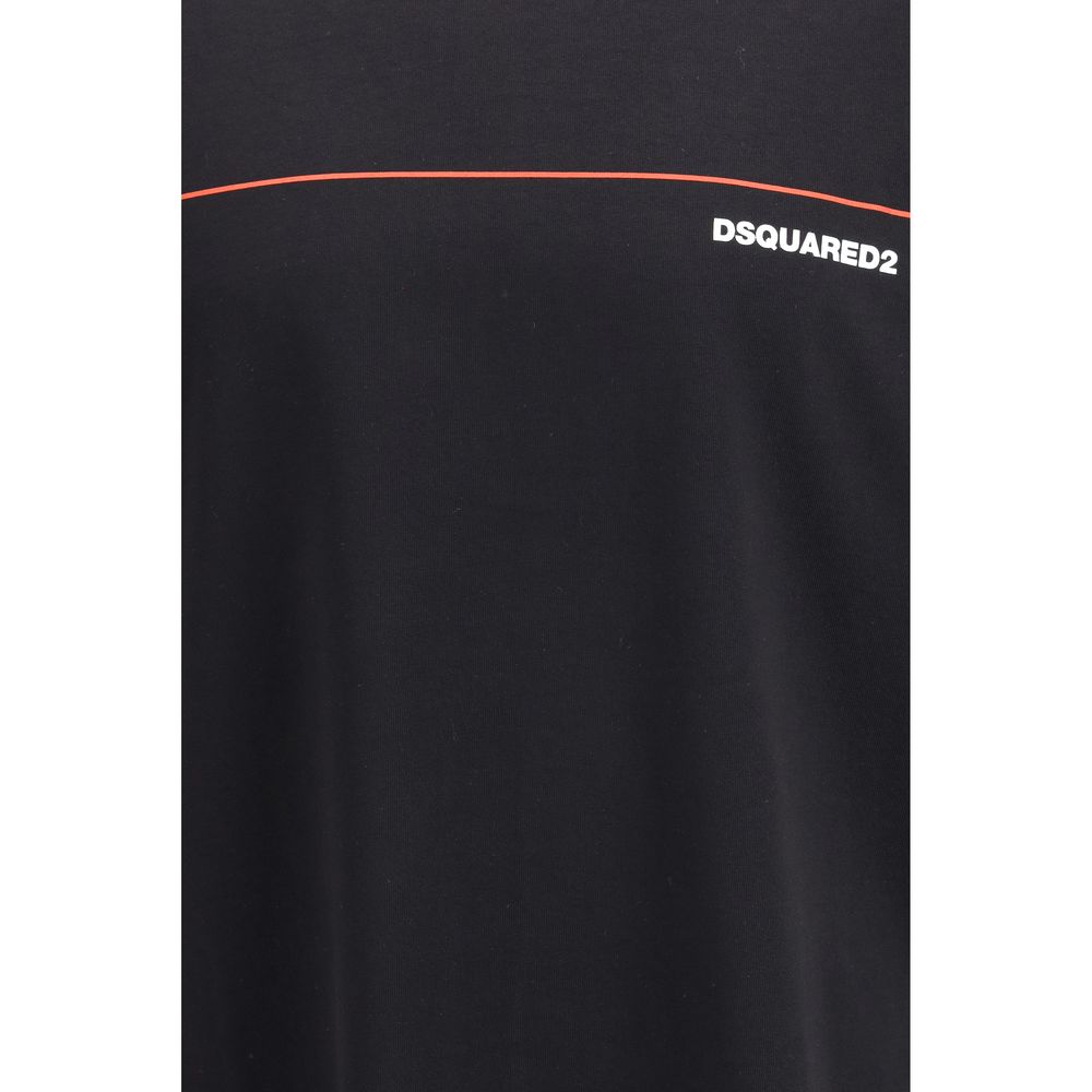 Dsquared² Black Cotton T-Shirt - Oversized Fit