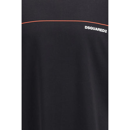 T-shirt en coton noir Dsquared²