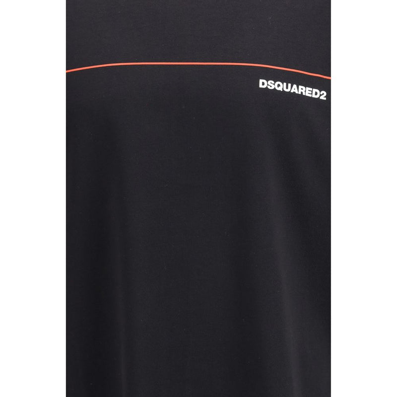 Dsquared² Black Cotton T-Shirt - Oversized Fit