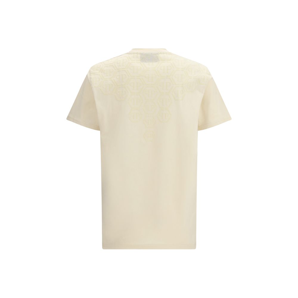 Philipp Plein Beige Katoenen T-shirt