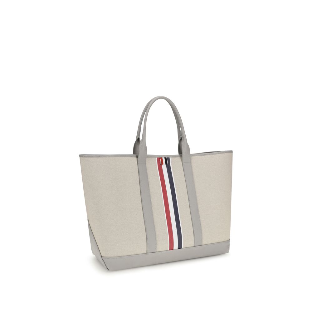 Thom Browne Gray Fabric Shoulder Bag - Elegant and Functional