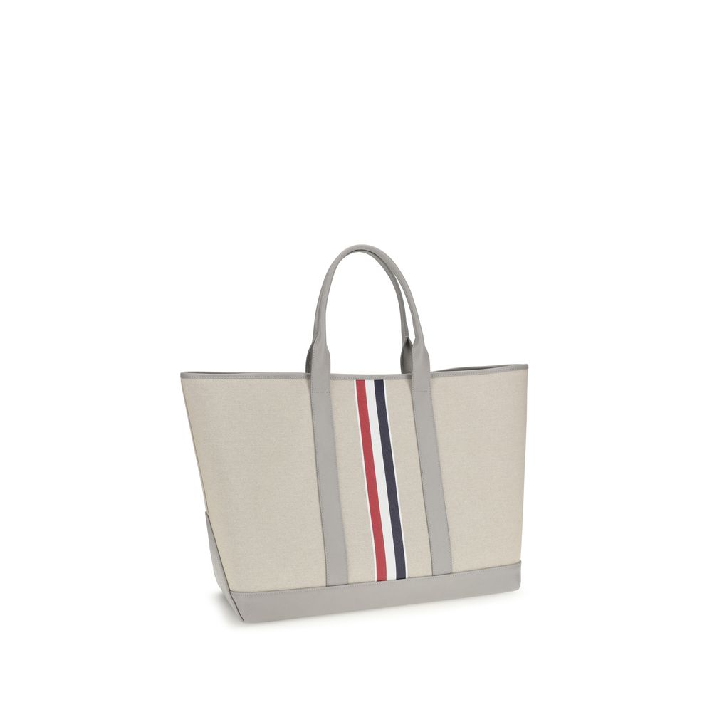 Thom Browne Gray Fabric Shoulder Bag - Elegant and Functional