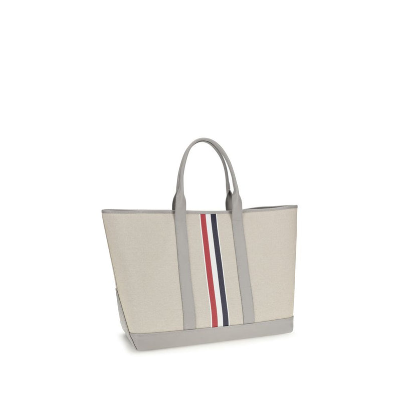 Thom Browne Gray Fabric Shoulder Bag - Elegant and Functional