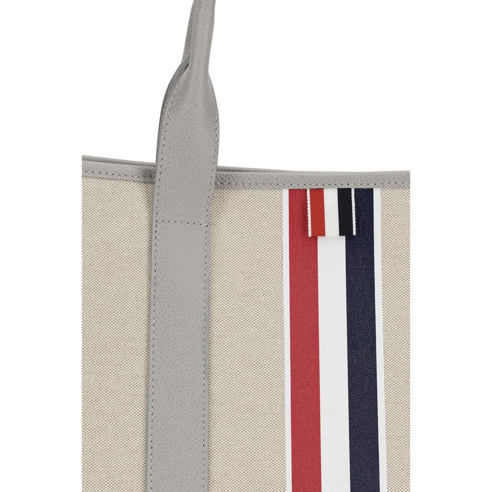 Thom Browne Gray Fabric Shoulder Bag - Elegant and Functional