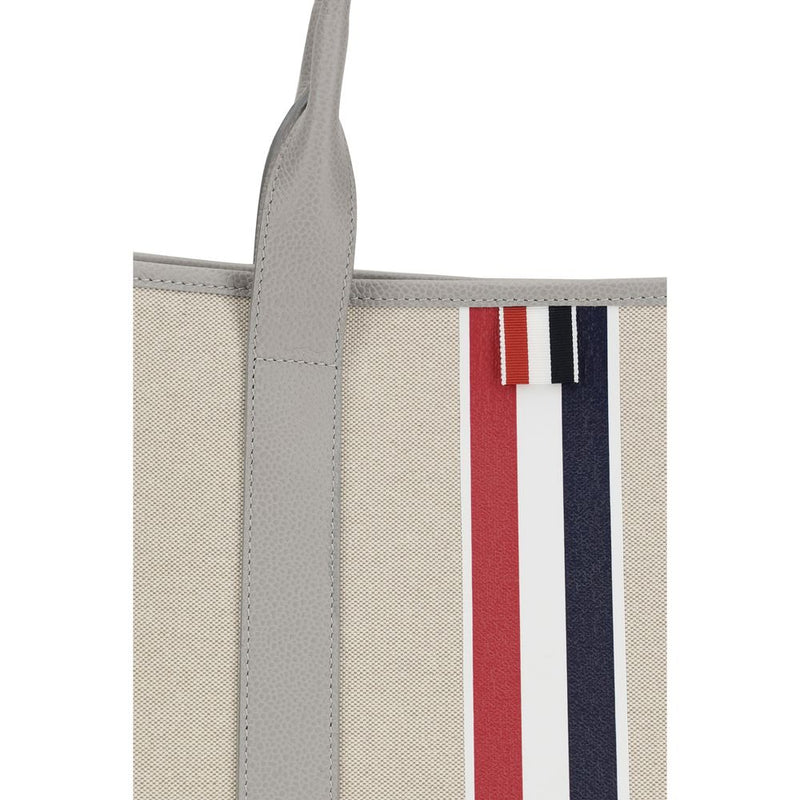 Thom Browne Gray Fabric Shoulder Bag - Elegant and Functional