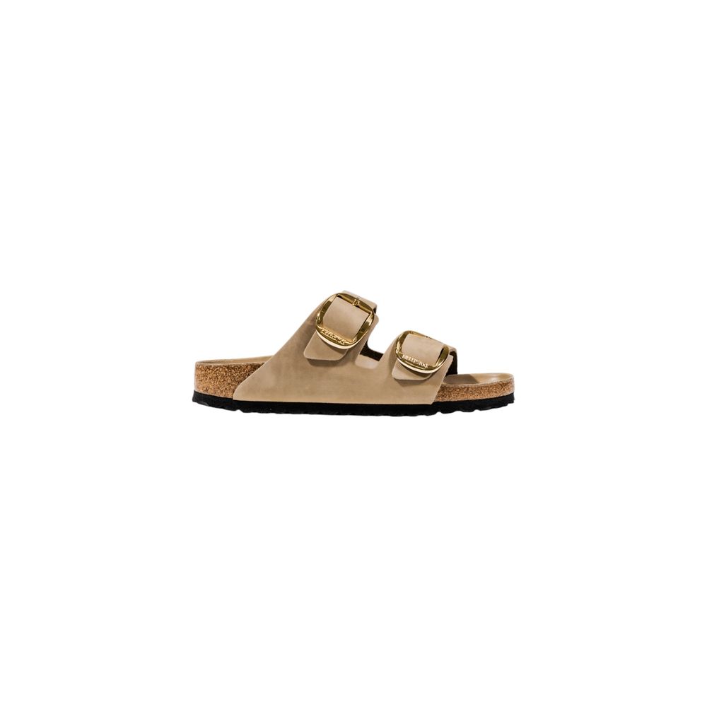 Birkenstock Arizona Big Buckle Beige Leather Flat Sandals