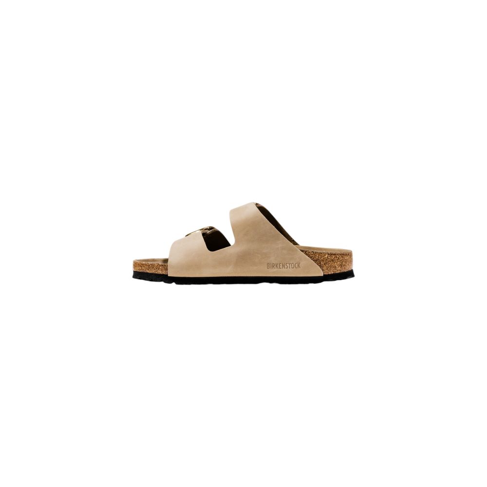 Birkenstock Arizona Big Buckle Beige Leather Flat Sandals