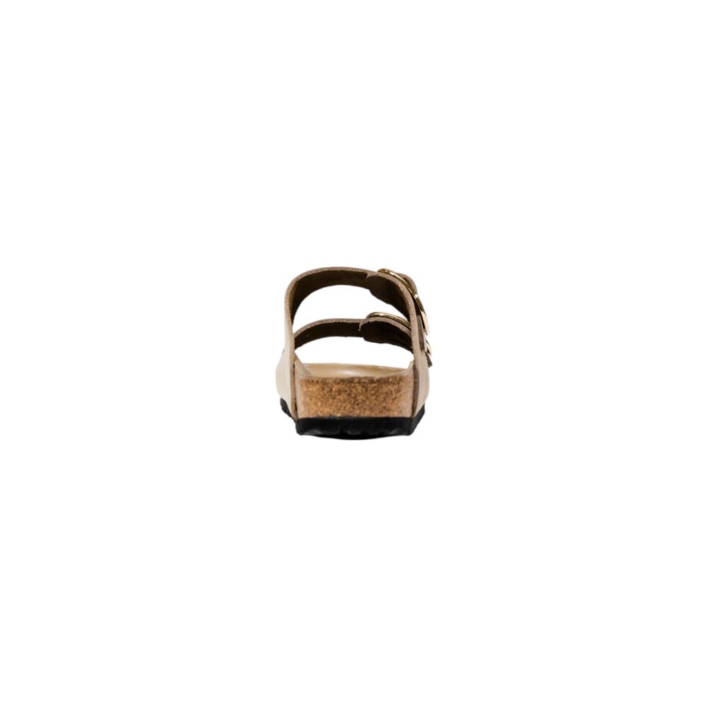 Birkenstock Arizona Big Buckle Beige Leather Flat Sandals