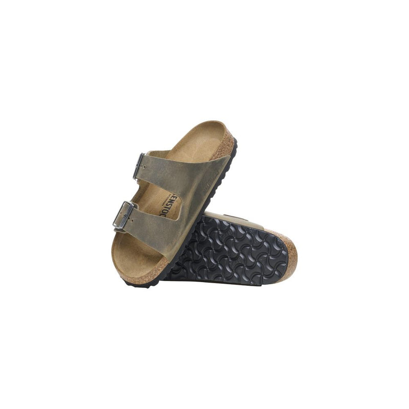 Birkenstock Arizona Bicolor Leather Flat Sandals for Men