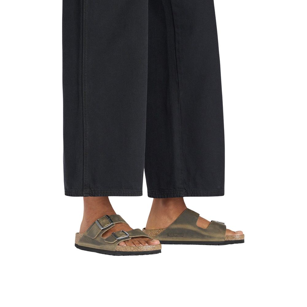 Birkenstock Arizona Bicolor Leather Flat Sandals for Men