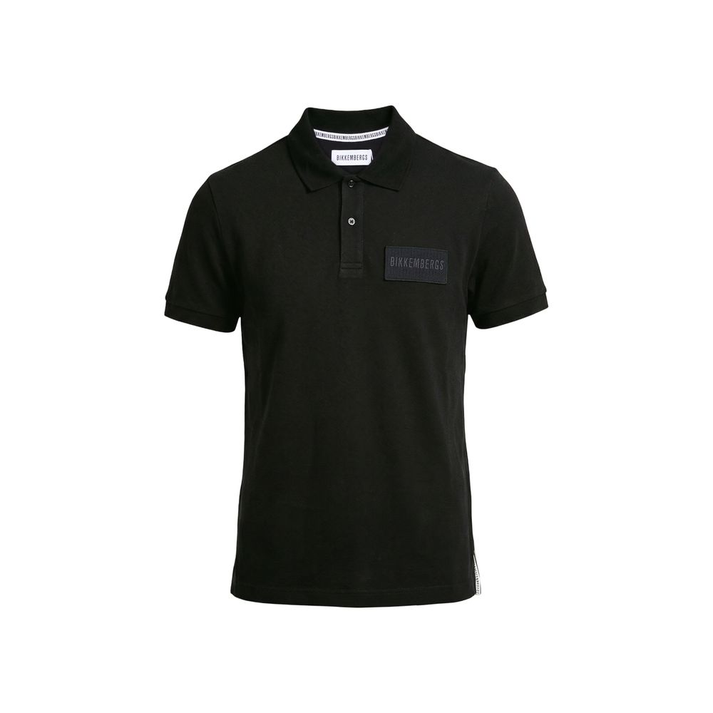 Bikkembergs Black Cotton Polo Shirt for Men
