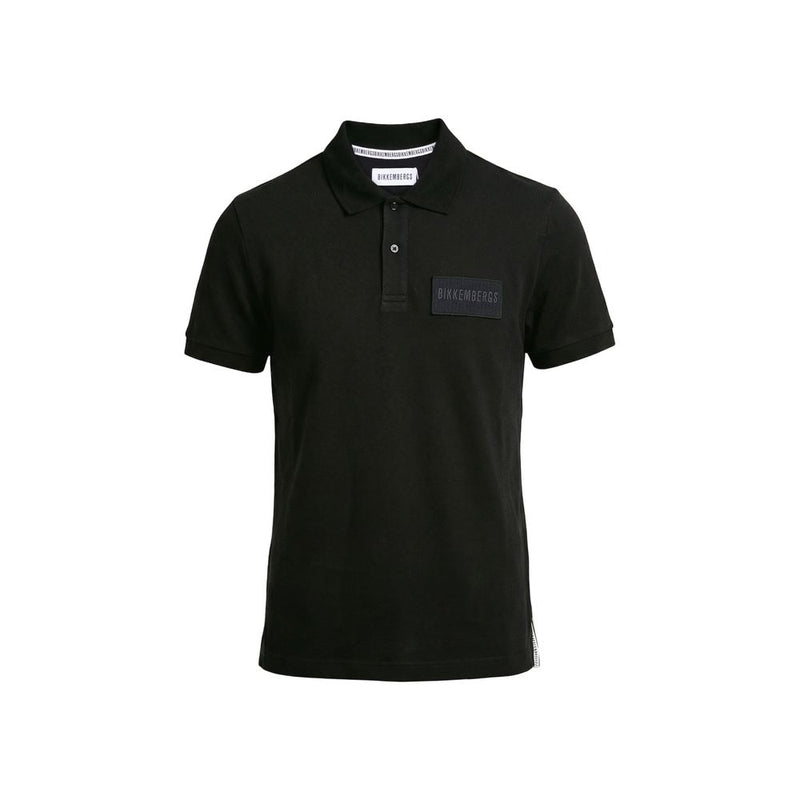 Bikkembergs Black Cotton Polo Shirt for Men
