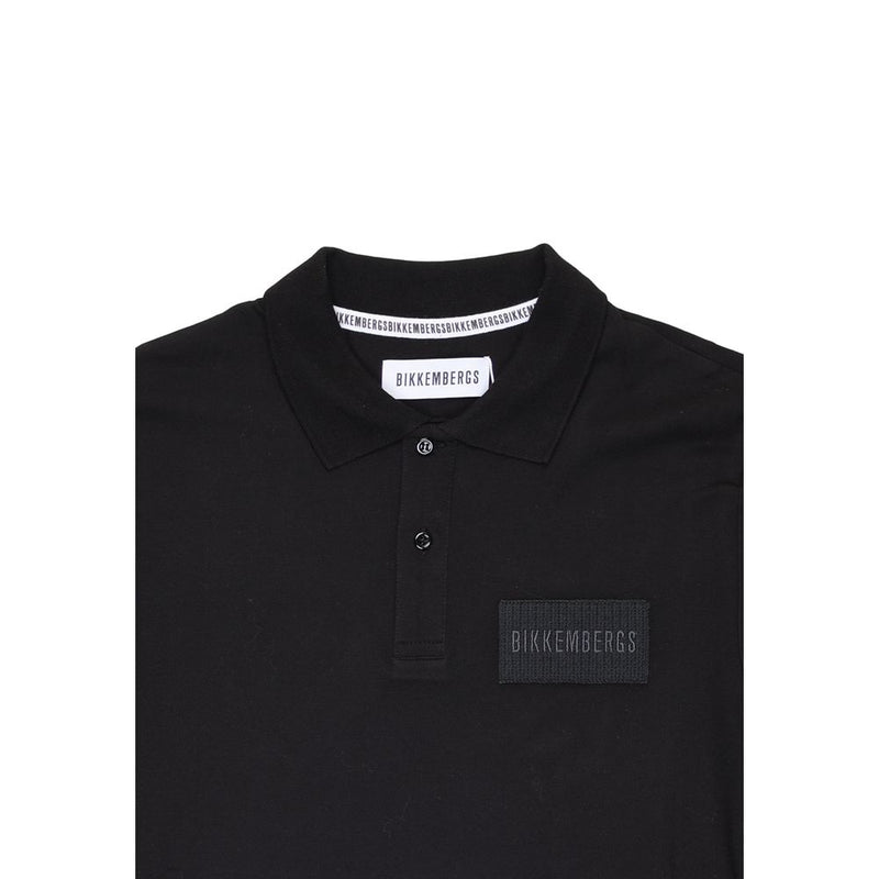 Bikkembergs Black Cotton Polo Shirt for Men