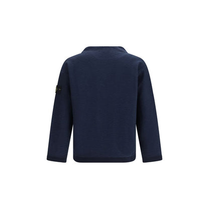 Sweat-shirt en coton bleu Stone Island