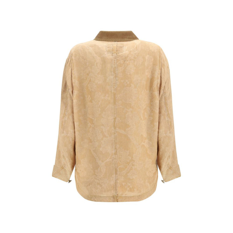 R13 Orange Linen Coat - Evelyn Chore Jacket